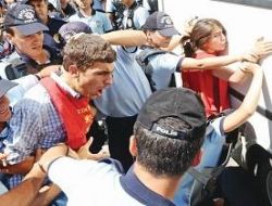TAYAD protestosunda beş kişi gözaltında