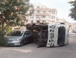 Cadde trafiğe kapanınca, çile kaçınılmaz oldu