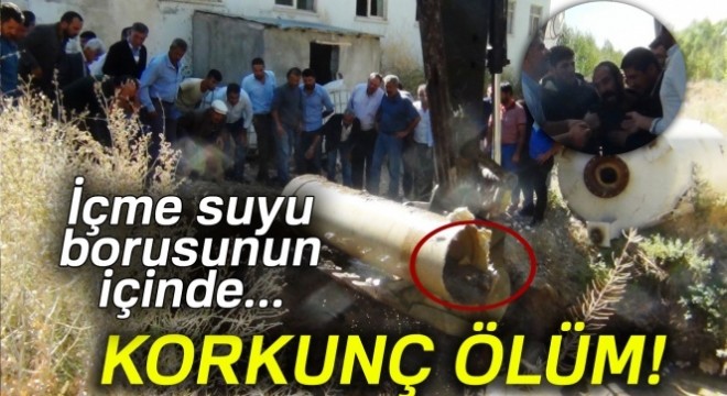 500'lük içme suyu borusuna düşen işçinin cesedi bulundu