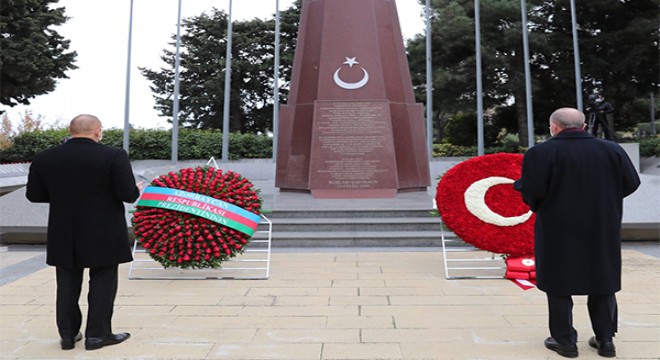 Cumhurbaşkanı Erdoğan, Azerbaycan'da Zafer Geçidi Töreninde konuştu
