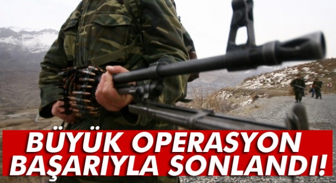 Diyarbakır Lice'de özel birlik operasyonu tamamlandı