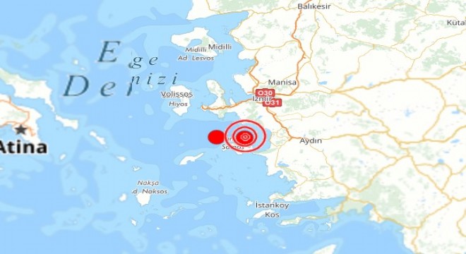 Ege Denizi'nde deprem