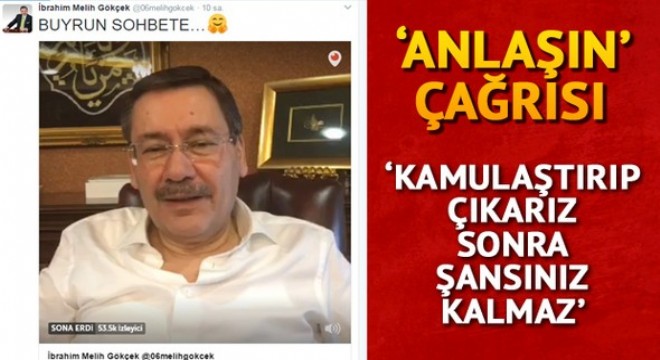 Gökçek'ten Ulus esnafına ‘anlaşın' çağrısı