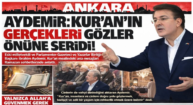 İbrahim Aydemir Kur'an mesajlarını Ramazan Sohbetleri'nde anlattı