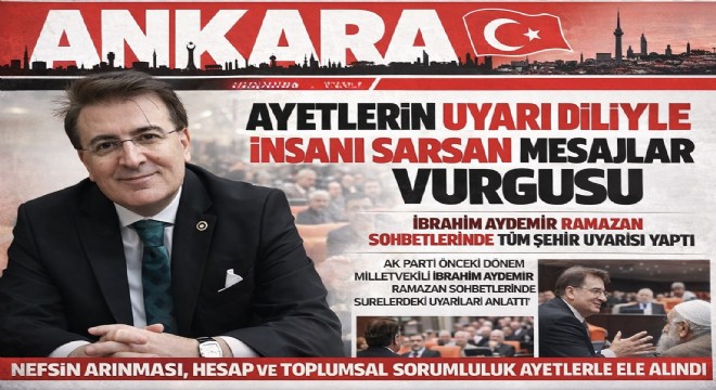 İbrahim Aydemir Ramazan sohbetlerinde ayetlerin insanı uyaran yönünü anlattı