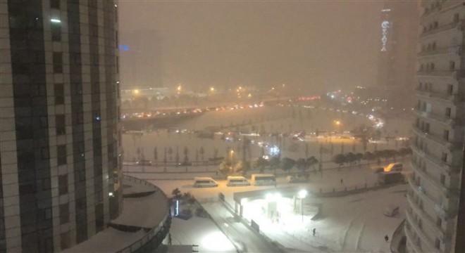 İstanbul'da yoğun kar yağışı