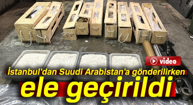 İstanbul'dan Suudi Arabistan'a pistonlarla gönderilen uyuşturucu haplar polise takıldı