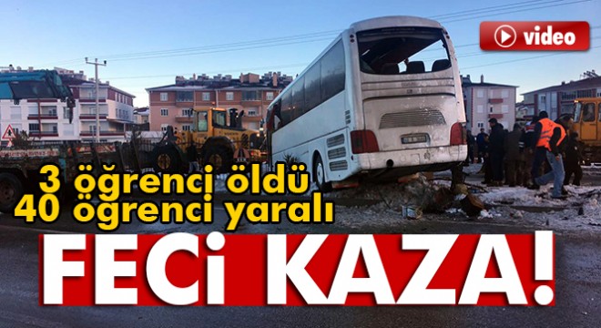 Konya'da öğrencileri taşıyan otobüs devrildi: 3 ölü, 40 yaralı