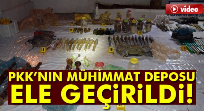 Şırnak'ta PKK'nın mühimmat deposu bulundu