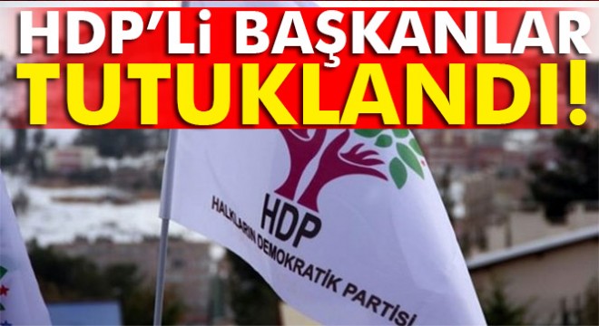 Tuzluca'da eş başkanlar tutuklandı